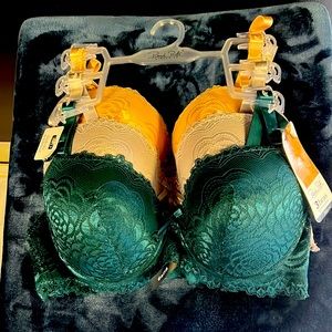 THREE Comfort Wire Lace Softly Padded Adjustable Strap Bras